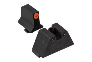 Night Fision Suppressor Height Tritium Night Sight Set for Standard Glock Orange ring front and Black rear